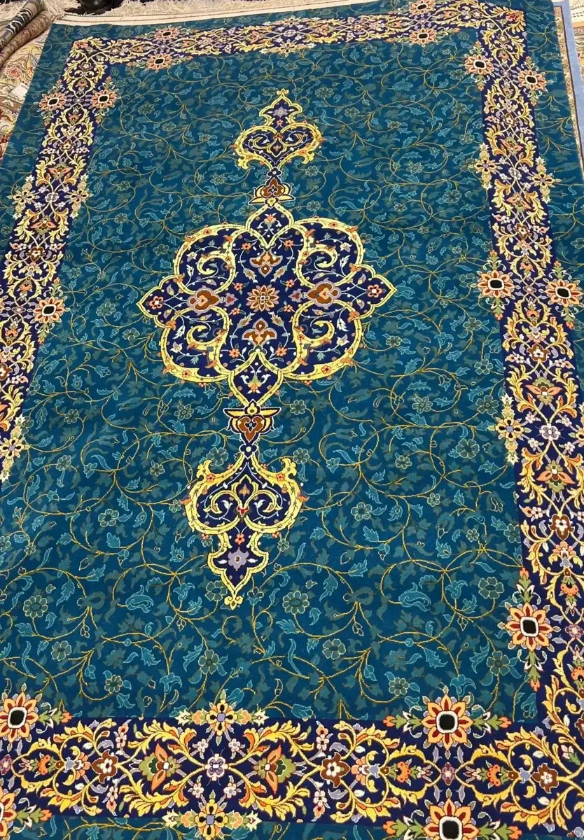 "High-quality Persian rug from Isfahan with traditional artistry and brand recognition"